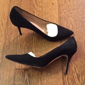 J.Crew Elsie suede pumps US 7.5 black